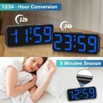 Peakeep Small Digital Alarm Clock with Dimming and Backup