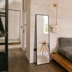 Delma Full-Length Standing Wall Mirror - Black