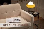 Beige Mid Century Modern Loveseat Sofa for Small Spaces