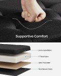 30" Black Folding Storage Ottoman Bench