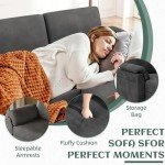 Convertible L-Shaped Sectional Sofa with Pillows