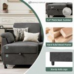 Convertible L-Shaped Sectional Sofa with Pillows