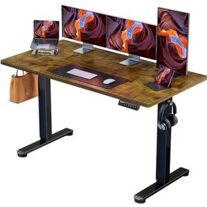 ErGear Electric Height Adjustable Standing Desk - Vintage Brown