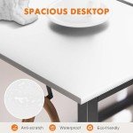 Modern 32-Inch Small Office Desk with Storage