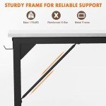 Modern 32-Inch Small Office Desk with Storage