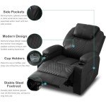 Heated Massage Recliner Chair with LED Lights