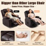 Power Lift Recliner with Heat & Massage – Dark Brown