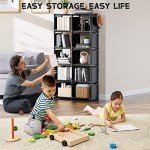 Mavivegue 12 Cube DIY Storage Bookshelf - Black