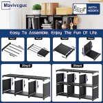 Mavivegue 12 Cube DIY Storage Bookshelf - Black