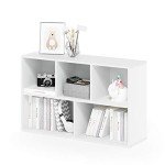 Furinno Luder 5-Cube Storage Bookcase - White