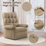 Power Lift Recliner Chair for Seniors, Beige-Brown