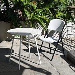 Heavy Duty Folding Plastic Chairs - 4 Pack