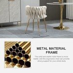 Set of 4 Velvet Dining Chairs with Gold Legs