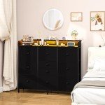 Yoobure LED Dresser with Charging Station and Storage