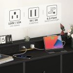 Yoobure LED Dresser with Charging Station and Storage