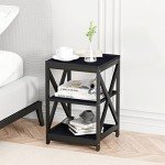 Industrial Coffee Table Set with Storage - 3 Pieces