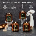 Scented Candle Set for Men - 4 Pack