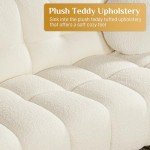 Cozy 2-Seat Boucle Cloud Sofa with Pillows