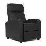 Black Recliner Chair with Lumbar Support