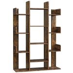 Tree-Shaped Bookshelf with 13 Storage Shelves