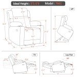 MCombo Dual Motor Recliner Chair with Massage & Heat