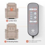 MCombo Dual Motor Recliner Chair with Massage & Heat