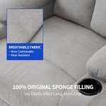 Light Grey Electric Swivel Rocker Recliner Chair