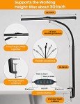 Adjustable LED Desk Lamp with Flexible Gooseneck