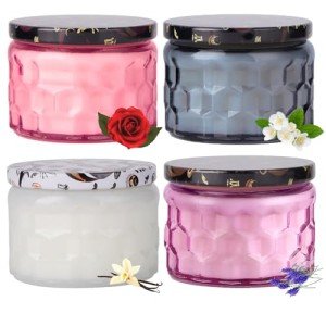 Scented Soy Wax Candle Gift Set - 4 Pack