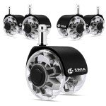Heavy-Duty 2-Inch Office Chair Caster Wheels Set