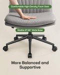 Marsail Adjustable Armless Office Desk Chair - Grey
