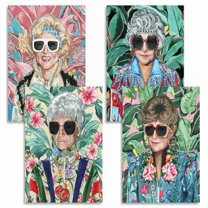 80s Golden Girls Wall Art Set for Decor