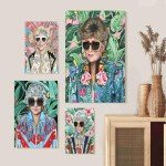 80s Golden Girls Wall Art Set for Decor