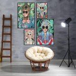 80s Golden Girls Wall Art Set for Decor