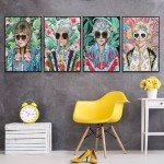 80s Golden Girls Wall Art Set for Decor