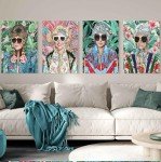80s Golden Girls Wall Art Set for Decor