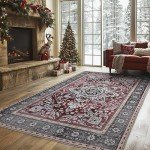 Boho 5x7 Machine Washable Non-Slip Area Rug