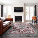 Boho 5x7 Machine Washable Non-Slip Area Rug