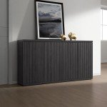Modern Buffet Cabinet with Storage and Shelves