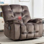Oversized Power Recliner Chair with Massage and Heat