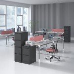 Yukimo Vertical File Cabinet with Lock and Drawers