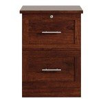 17" Vertical 2-Drawer File Cabinet in Cherry