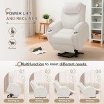 Flamaker Ergonomic Power Lift Recliner Chair - Beige