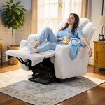 Flamaker Ergonomic Power Lift Recliner Chair - Beige