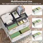 4-Drawer Wood Lateral File Cabinet for Home Office