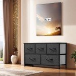 YITAHOME 5-Drawer Fabric Dresser for Bedroom