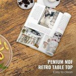 Modern 3-Piece Coffee Table Set in Rustic Brown