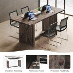 YITAHOME 70.8" Rustic Farmhouse Dining Table
