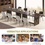 YITAHOME 70.8" Rustic Farmhouse Dining Table