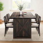 YITAHOME 70.8" Rustic Farmhouse Dining Table